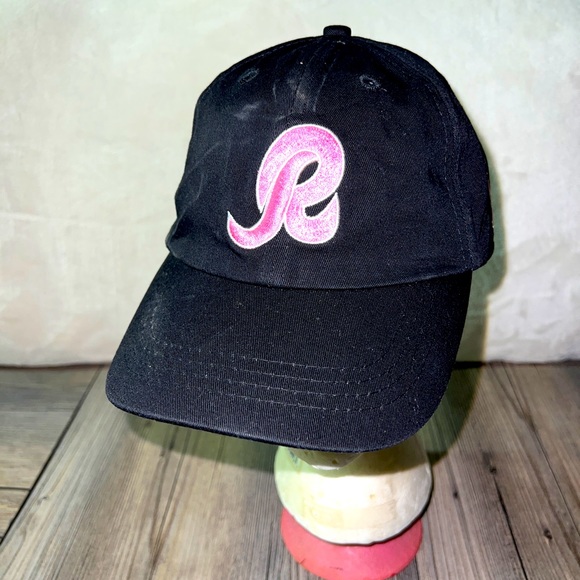 Vintage Washington Redskins “R” logo Brest Cancer Awareness Strapback Hat NFL - Picture 1 of 7